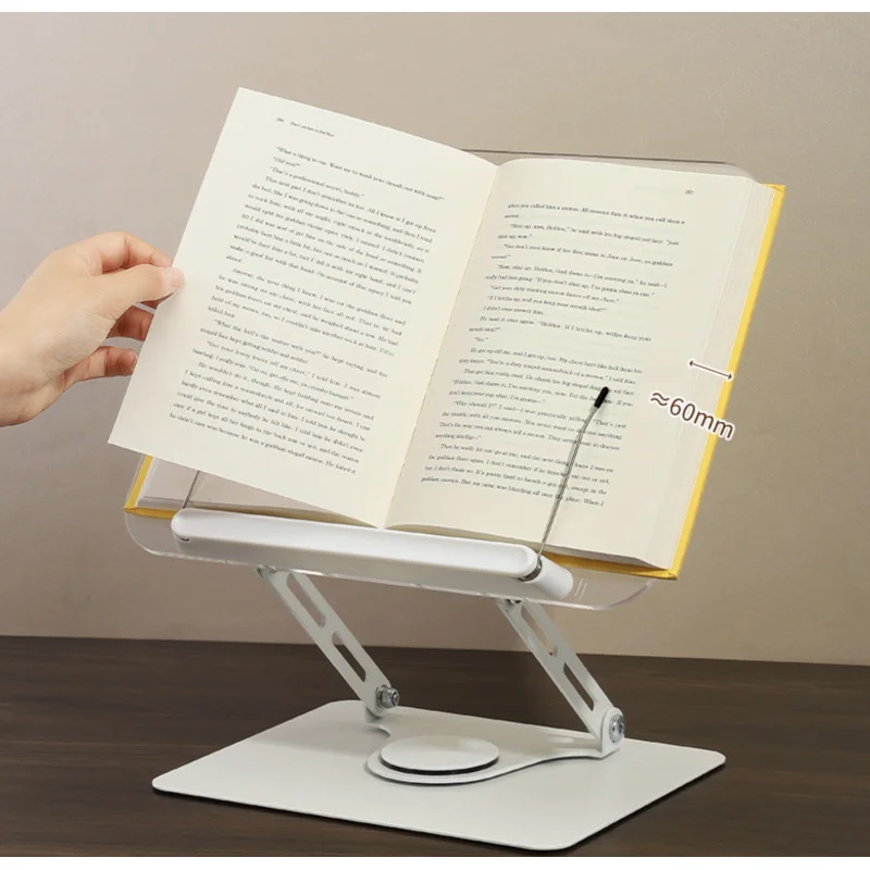 Verstellbarer Buchständer Mit 360°-Drehung – Faltbare Lesestütze Mit Seitenhaltern Für Bücher, Tablets Und Dokumente Verstellbarer Buchständer Mit 360°-Drehung – Faltbare Lesestütze Mit Seitenhaltern Für Bücher, Tablets Und Dokumente