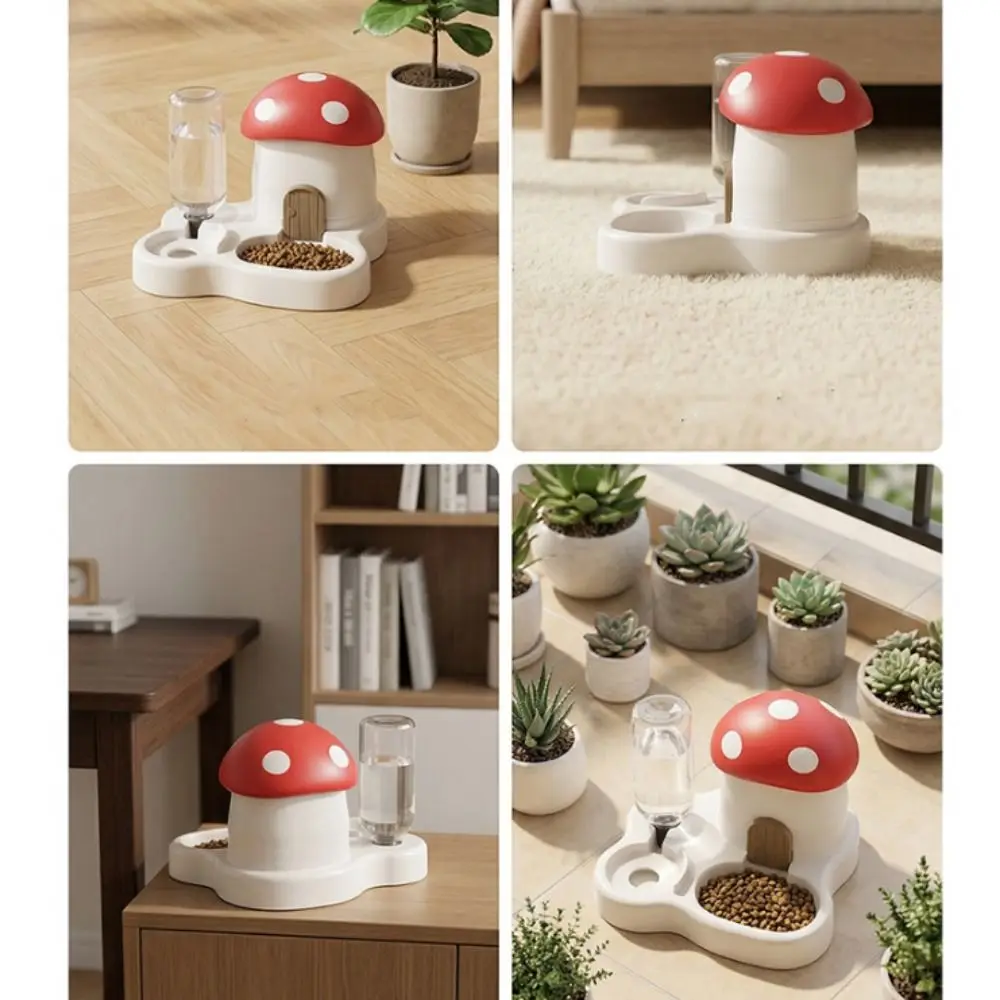 2 In 1 Mushroom Pet Automatic Feeder Large Capacity Moisture-Proof Cat Food Dispenser Dry Wet Separation Gravity Refill 2 In 1 Mushroom Pet Automatic Feeder Large Capacity Moisture-Proof Cat Food Dispenser Dry Wet Separation Gravity Refill - Image 16