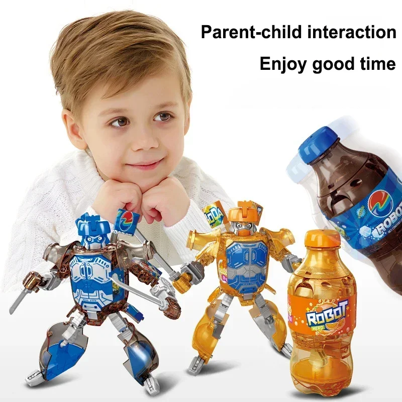 Cartoon Deformation Robot Simulated Bottled Soda Deformed Robot Action Figures Mecha Warrior Creative Model Toy Educational Toy Cartoon Deformation Robot Simulated Bottled Soda Deformed Robot Action Figures Mecha Warrior Creative Model Toy Educational Toy - Image 5