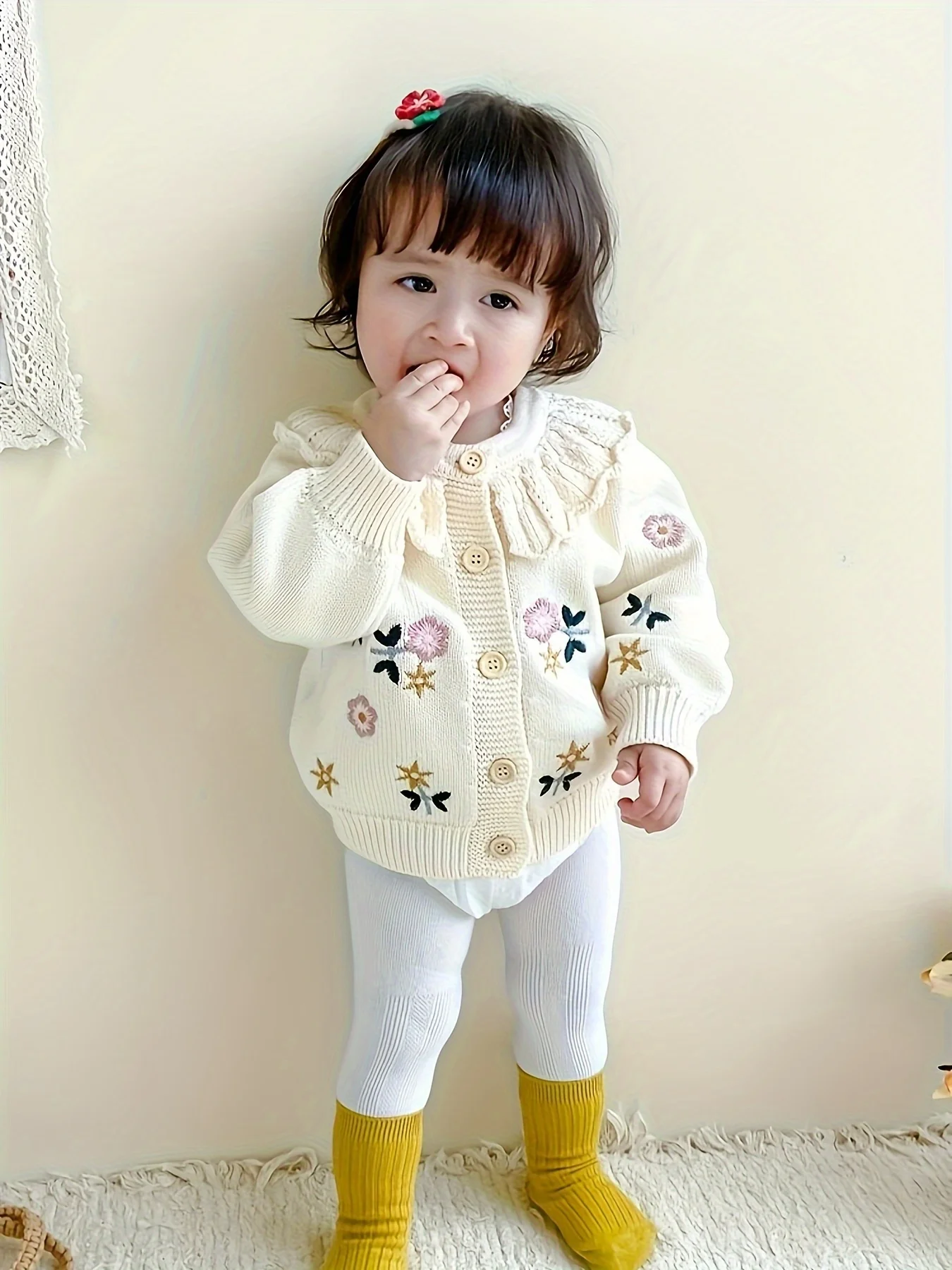 Autumn And Winter Baby Knitted Cardigan Baby Girl Tops Toddler Winter Baby Style Warm Sweater Autumn And Winter Baby Knitted Cardigan Baby Girl Tops Toddler Winter Baby Style Warm Sweater - Image 2