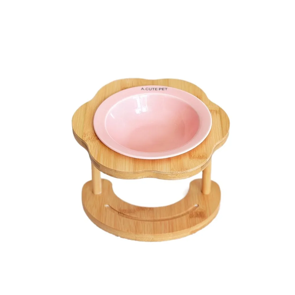 Pet Supplies Ceramic Cat Bowl Wooden Cute Dog Food Feeding Basin Detachable Non-Slip Pet High Foot Bowl Water Container Pet Supplies Ceramic Cat Bowl Wooden Cute Dog Food Feeding Basin Detachable Non-Slip Pet High Foot Bowl Water Container - Image 7