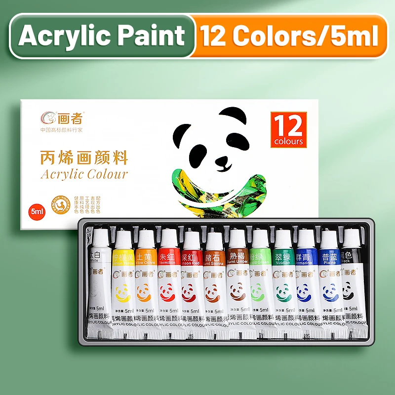 Acrylfarben Set Mit 12, 18 Oder 24 Farben – Wasserfeste Künstlerfarben Mit Hoher Pigmentierung Für Leinwand, Steine, Diy Und Malerei Acrylfarben Set Mit 12, 18 Oder 24 Farben – Wasserfeste Künstlerfarben Mit Hoher Pigmentierung Für Leinwand, Steine, Diy Und Malerei - Image 9