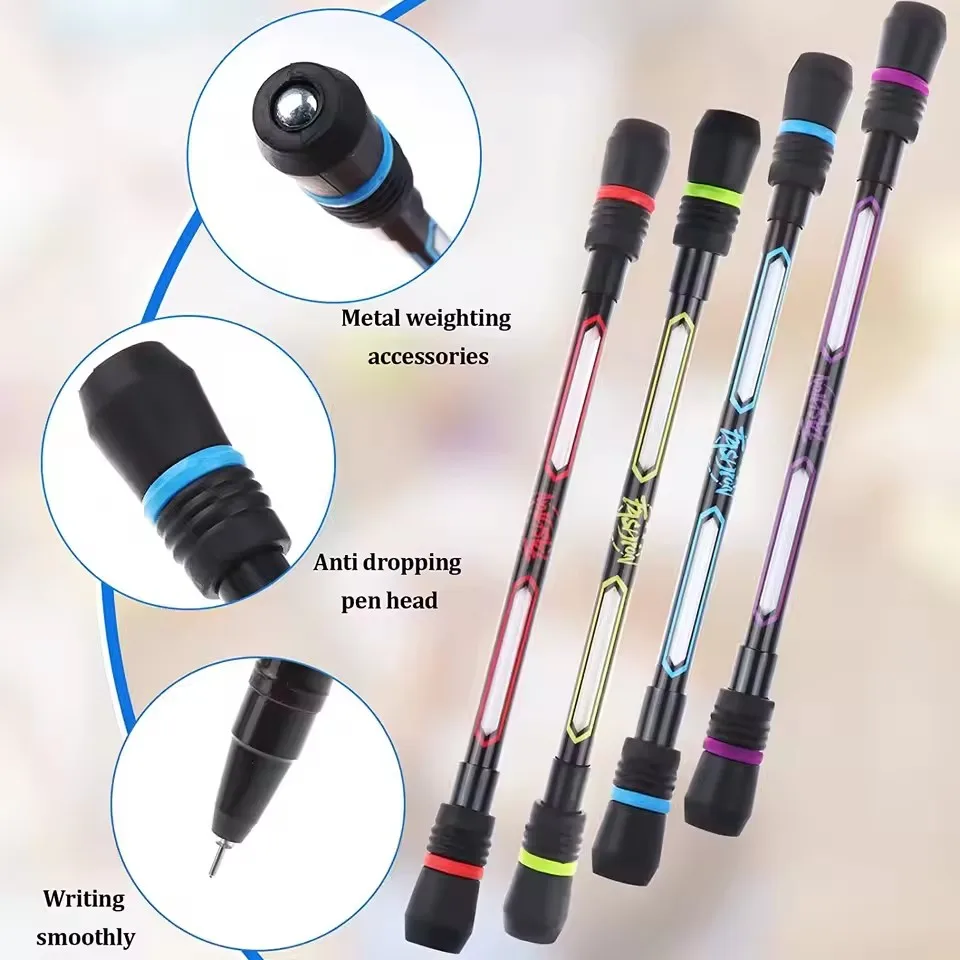 4/1Pcs Stress Relief Spinner Stift Erwachsene Kinder Antistress Spinning Pen Fidget Spinner Anti-Slip Hand Spinner Stress Spielzeug Kugelschreiber 4/1Pcs Stress Relief Spinner Stift Erwachsene Kinder Antistress Spinning Pen Fidget Spinner Anti-Slip Hand Spinner Stress Spielzeug Kugelschreiber - Image 2