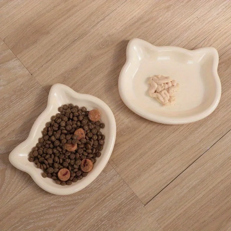 Home Pet Cat Bowl - Plastic Food Dish For Kittens Low-Profile Bowl For Canned Snacks Freeze-Dried Non-Slip Cat Feeding Plate Home Pet Cat Bowl - Plastic Food Dish For Kittens Low-Profile Bowl For Canned Snacks Freeze-Dried Non-Slip Cat Feeding Plate - Image 4