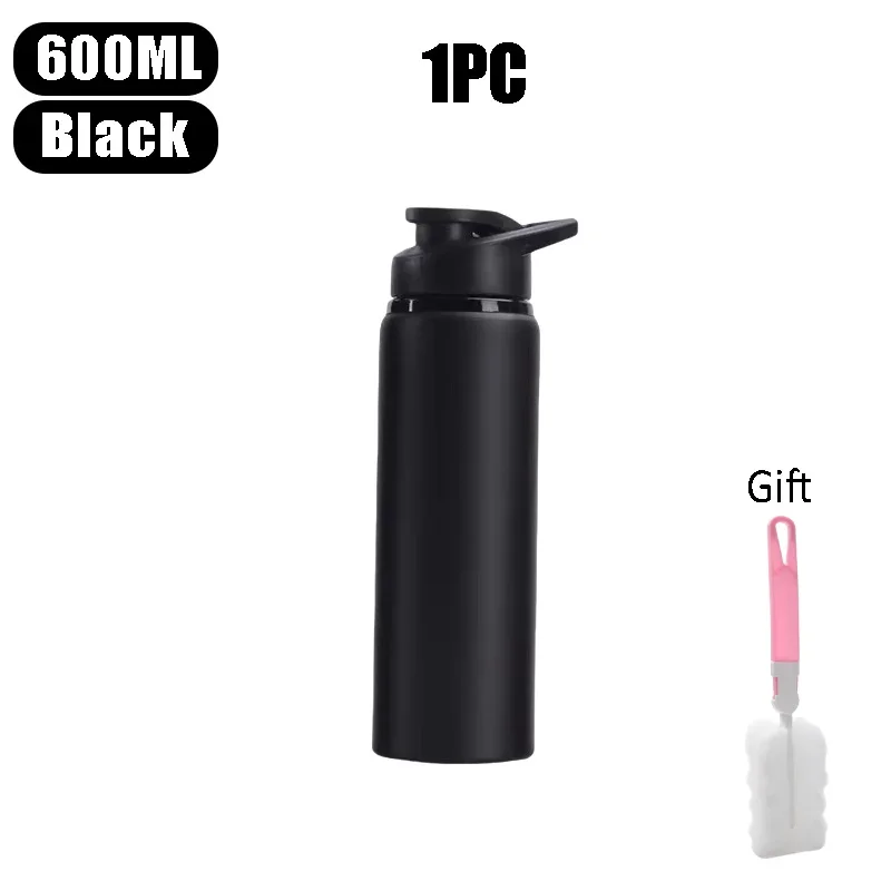 Outdoor-Wasserflasche Aus Edelstahl, 600 Ml, Auslaufsicher, Großes Fassungsvermögen, Sportfahrrad-Reiseflasche Für Camping, Radfahren Outdoor-Wasserflasche Aus Edelstahl, 600 Ml, Auslaufsicher, Großes Fassungsvermögen, Sportfahrrad-Reiseflasche Für Camping, Radfahren - Image 7