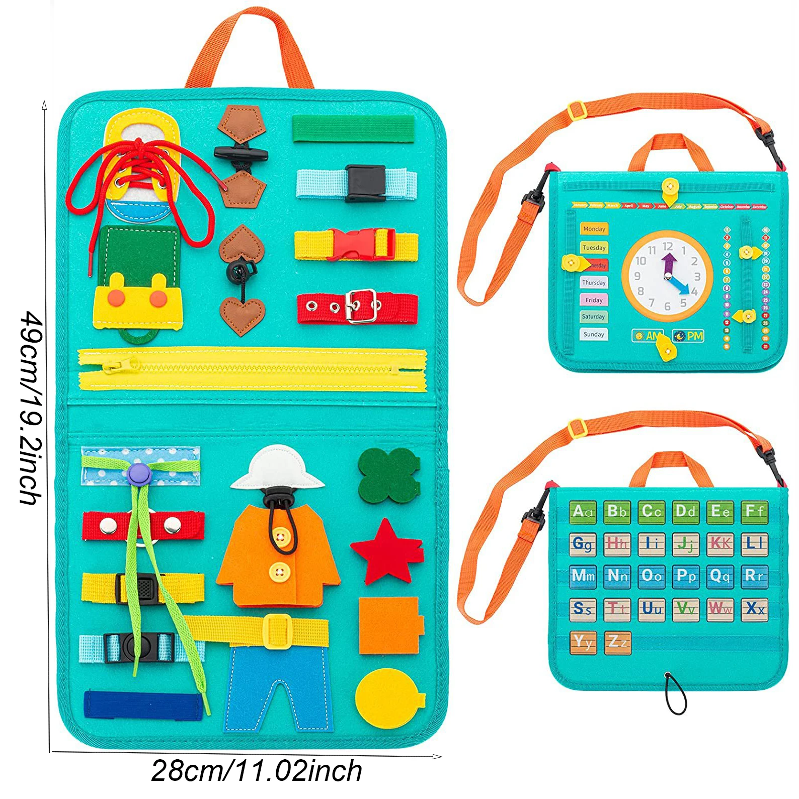 Toddler Montessori Busy Board Activities Education Toys Basic Dress Motor Skills Baby Travel Learning Toys For Christmas Gift Toddler Montessori Busy Board Activities Education Toys Basic Dress Motor Skills Baby Travel Learning Toys For Christmas Gift - Image 9