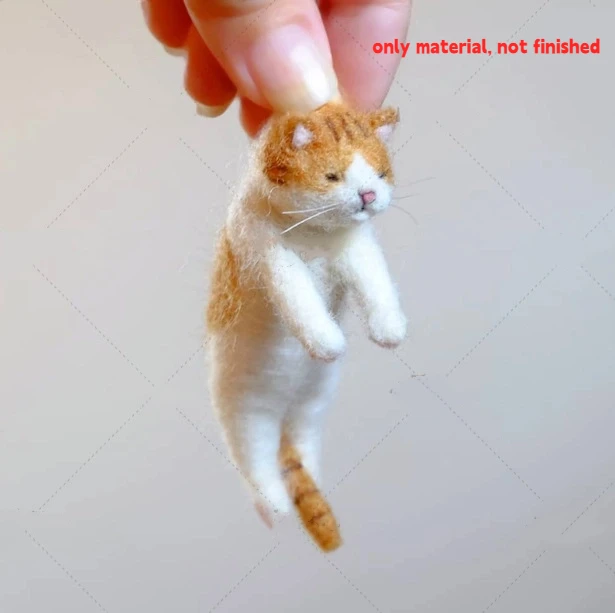 Schafe Filz Poke Katze Handgemachte Material Tasche Für Anfänger Diy Wolle Nadel Filzen Simulation Kreative Tier Geschenke Schafe Filz Poke Katze Handgemachte Material Tasche Für Anfänger Diy Wolle Nadel Filzen Simulation Kreative Tier Geschenke - Image 11