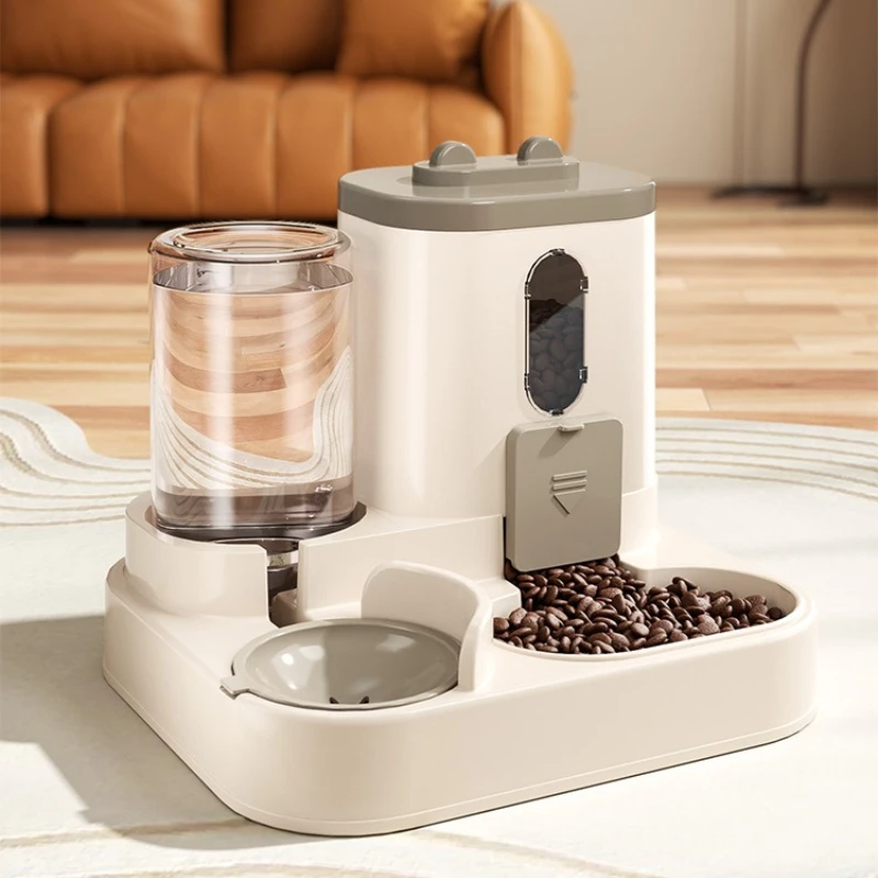 Cat Bowl Automatic Feeder With Spill Proof Design With Water Fountain Pet Food Dispenser For Small Medium Large Cats Dogs Cat Bowl Automatic Feeder With Spill Proof Design With Water Fountain Pet Food Dispenser For Small Medium Large Cats Dogs