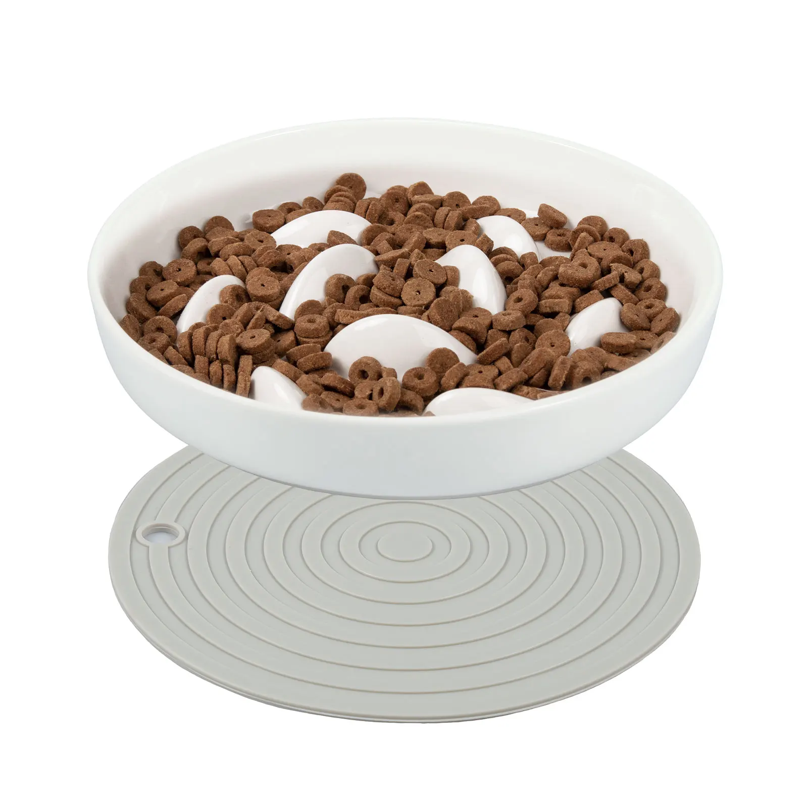 Cat Bowl Slow Feeder Non Slip Mat Raised Edge Pets Eating Anti Vomiting Ceramic Bowl Reusable Healthy Anti-Choking Cat Bowl Slow Feeder Non Slip Mat Raised Edge Pets Eating Anti Vomiting Ceramic Bowl Reusable Healthy Anti-Choking