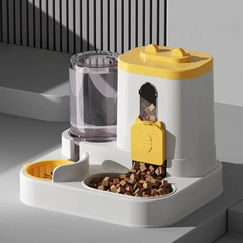 Cat Bowl Automatic Feeder With Spill Proof Design With Water Fountain Pet Food Dispenser For Small Medium Large Cats Dogs Cat Bowl Automatic Feeder With Spill Proof Design With Water Fountain Pet Food Dispenser For Small Medium Large Cats Dogs - Image 9