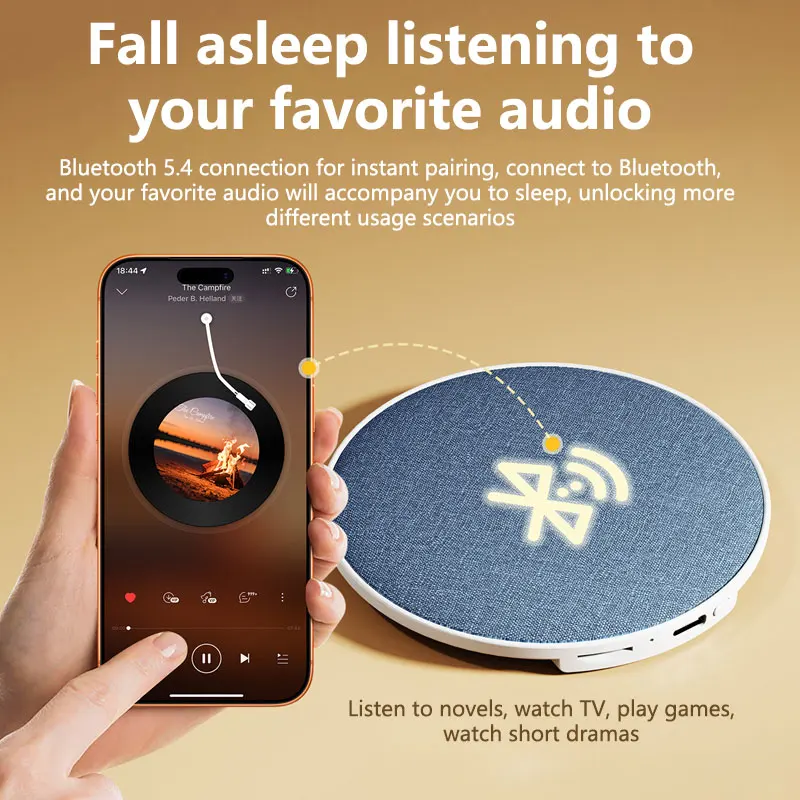 Kabelloser Kissen-Lautsprecher Mit Bluetooth 5.4 – 360° Surround-Sound, Hifi-Stereo &Amp; Schlafhilfe Für Ungestörten Privaten Audiogenuss Kabelloser Kissen-Lautsprecher Mit Bluetooth 5.4 – 360° Surround-Sound, Hifi-Stereo &Amp; Schlafhilfe Für Ungestörten Privaten Audiogenuss - Image 5