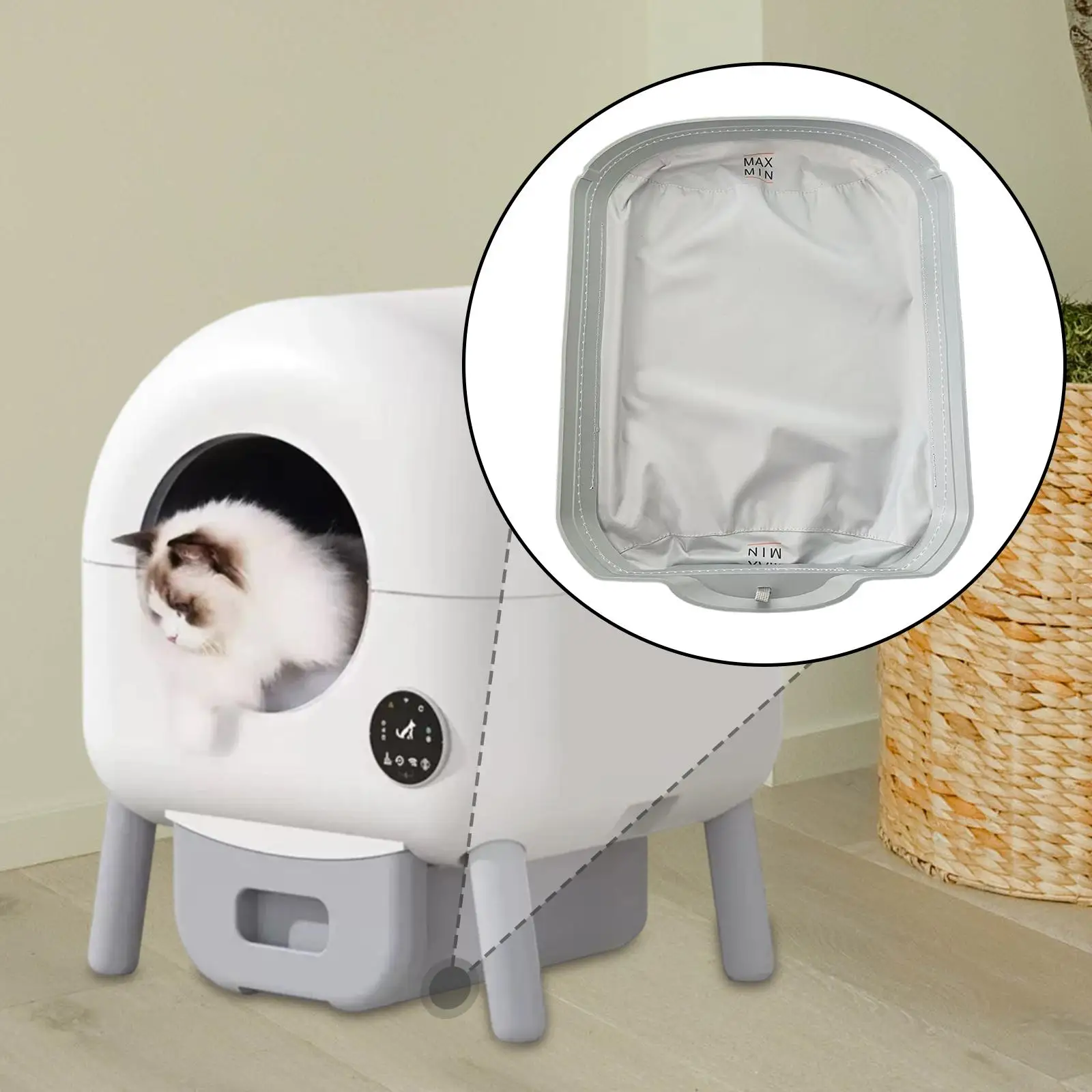 Cat Litter Box Liner Tray Easy Maintenance Practical Cat Litter Accessory Inner Mat Removable Liner Pet Cleaning Supplies Cat Litter Box Liner Tray Easy Maintenance Practical Cat Litter Accessory Inner Mat Removable Liner Pet Cleaning Supplies - Image 3