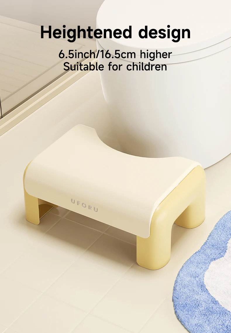 Uforu Toilet Stool Household Footstool Thickened Strong Anti-Slip Adult Squatting Aid Uforu Toilet Stool Household Footstool Thickened Strong Anti-Slip Adult Squatting Aid - Image 15