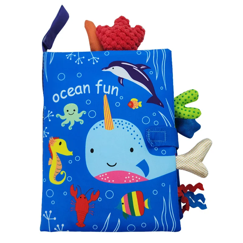 0-36M Baby Early Learning Toy Tail Cloth Book Parent-Child Interactive Sound Paper Puzzle Cloth Book Rattle 0-36M Baby Early Learning Toy Tail Cloth Book Parent-Child Interactive Sound Paper Puzzle Cloth Book Rattle - Image 5