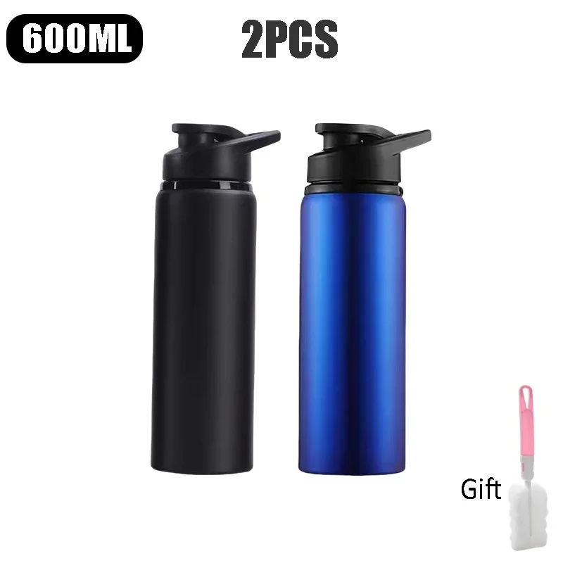 Outdoor-Wasserflasche Aus Edelstahl, 600 Ml, Auslaufsicher, Großes Fassungsvermögen, Sportfahrrad-Reiseflasche Für Camping, Radfahren Outdoor-Wasserflasche Aus Edelstahl, 600 Ml, Auslaufsicher, Großes Fassungsvermögen, Sportfahrrad-Reiseflasche Für Camping, Radfahren - Image 16