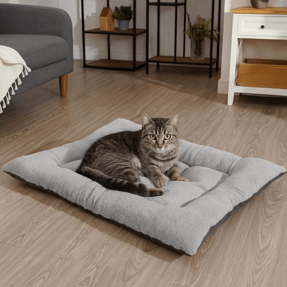 Warm Dog Bed Mat Surrounding Style Super Soft Pet Plush Pad Comfortable Non-Slip Cat Cage Mattress For Cats And Dogs Warm Dog Bed Mat Surrounding Style Super Soft Pet Plush Pad Comfortable Non-Slip Cat Cage Mattress For Cats And Dogs - Image 14