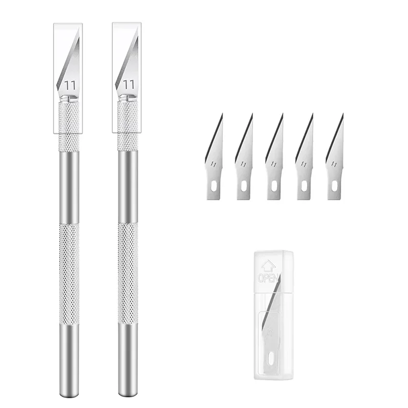 Graviermesser-Set Aus Rutschfestem Metall, 5-Teilig, Mit Klingen, Schneidwerkzeug, Bastelmesser Für Handy, Pc, Diy-Reparatur, Handwerkzeug-Zubehör Graviermesser-Set Aus Rutschfestem Metall, 5-Teilig, Mit Klingen, Schneidwerkzeug, Bastelmesser Für Handy, Pc, Diy-Reparatur, Handwerkzeug-Zubehör