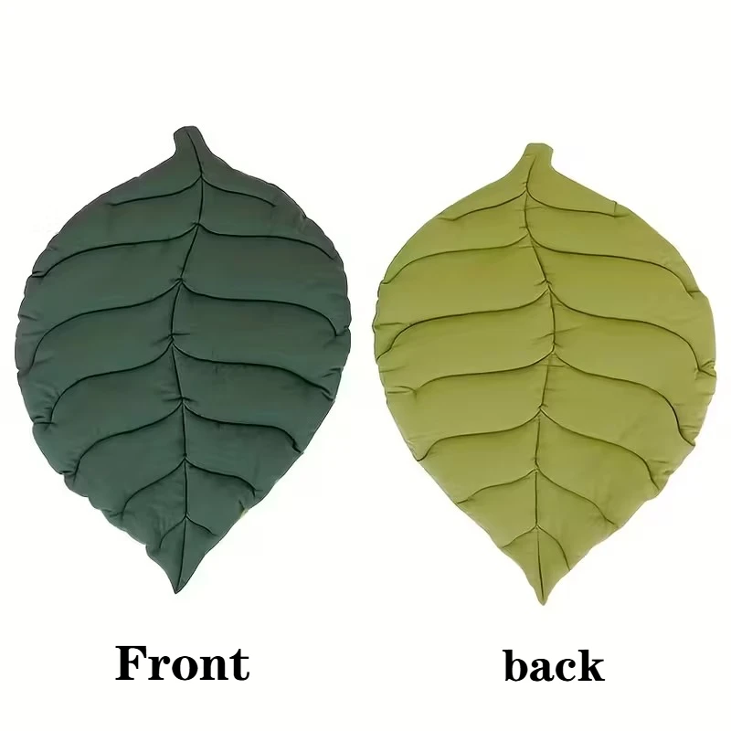 1/2Pcs Leaf Shaped Cat Bed And Pet Mat Soft Washable Reversible Non-Slip Cushion For Cats And Dogs Indoor Travel Camping Pet Bed 1/2Pcs Leaf Shaped Cat Bed And Pet Mat Soft Washable Reversible Non-Slip Cushion For Cats And Dogs Indoor Travel Camping Pet Bed - Image 9