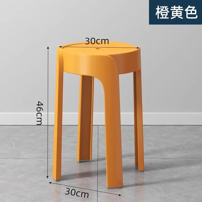 Luxury Household Foot Stool Plastic Fashion Designer Entryway Bench Stool Adults Creative Leisure Tabouret Unique Furniture Luxury Household Foot Stool Plastic Fashion Designer Entryway Bench Stool Adults Creative Leisure Tabouret Unique Furniture - Image 5