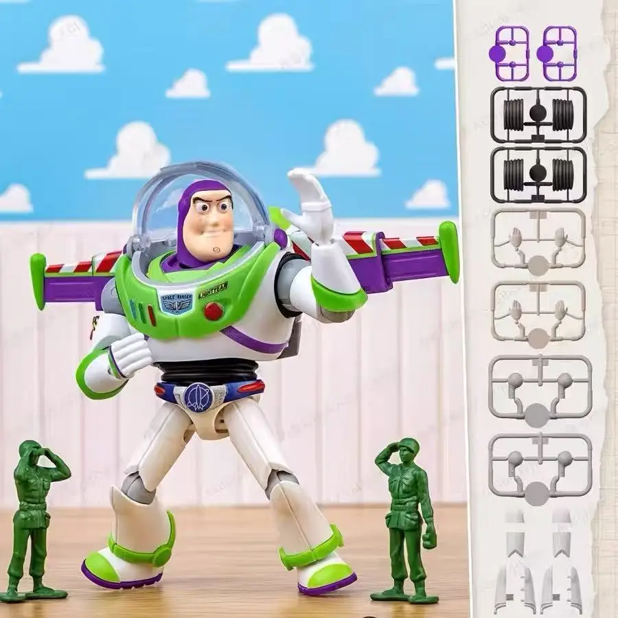Original Blokees Toy Story Disney Pixar Woody Buzz Lightyear Jessie Rex Bullseye Alien Actionfiguren Zum Zusammenbauen, Modellspielzeug, Geschenk Original Blokees Toy Story Disney Pixar Woody Buzz Lightyear Jessie Rex Bullseye Alien Actionfiguren Zum Zusammenbauen, Modellspielzeug, Geschenk - Image 12