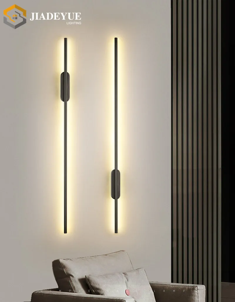 Moderne Led Lange Wandleuchte Nordisch Minimalistisch Wohnzimmer Sofa Tv Schlafzimmer Nachttischlampe Innen-Wandleuchte Moderne Led Lange Wandleuchte Nordisch Minimalistisch Wohnzimmer Sofa Tv Schlafzimmer Nachttischlampe Innen-Wandleuchte - Image 2