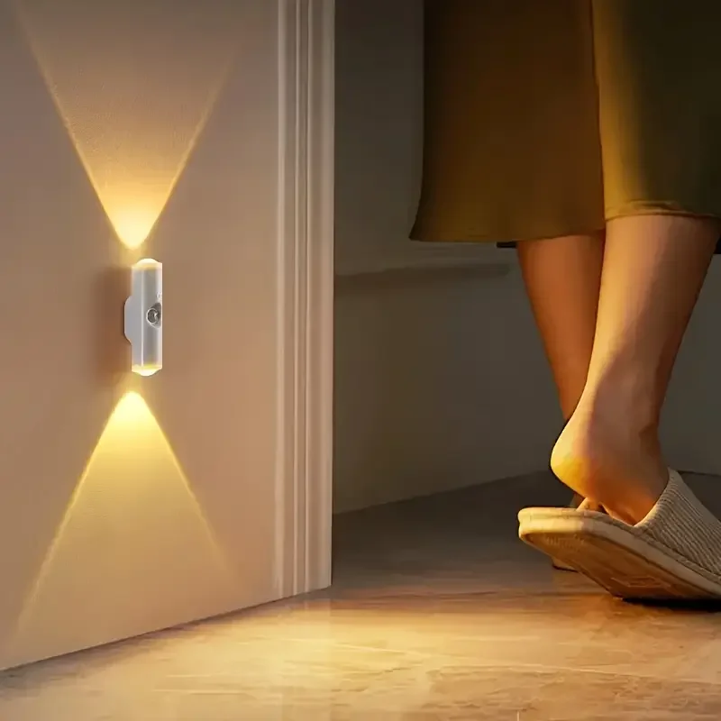 Intelligente Sensor-Wandleuchte Usb-Aufladbar Bewegungsmelder Nachtlicht Led Magnetischer Strahler Für Schlafzimmer Flur Treppe Intelligente Sensor-Wandleuchte Usb-Aufladbar Bewegungsmelder Nachtlicht Led Magnetischer Strahler Für Schlafzimmer Flur Treppe - Image 4