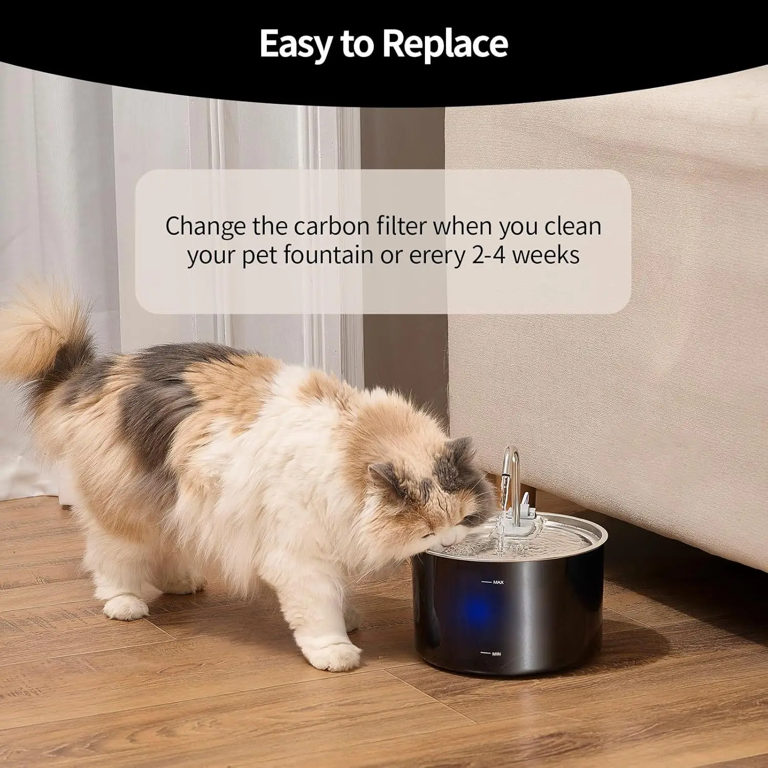 3L Kabelloser Katzenwasserbrunnen Mit Automatischem Sensor, Trinkbrunnen Für Katzen Und Hunde, Haustier-Wasserspender, Zubehör 3L Kabelloser Katzenwasserbrunnen Mit Automatischem Sensor, Trinkbrunnen Für Katzen Und Hunde, Haustier-Wasserspender, Zubehör - Image 3