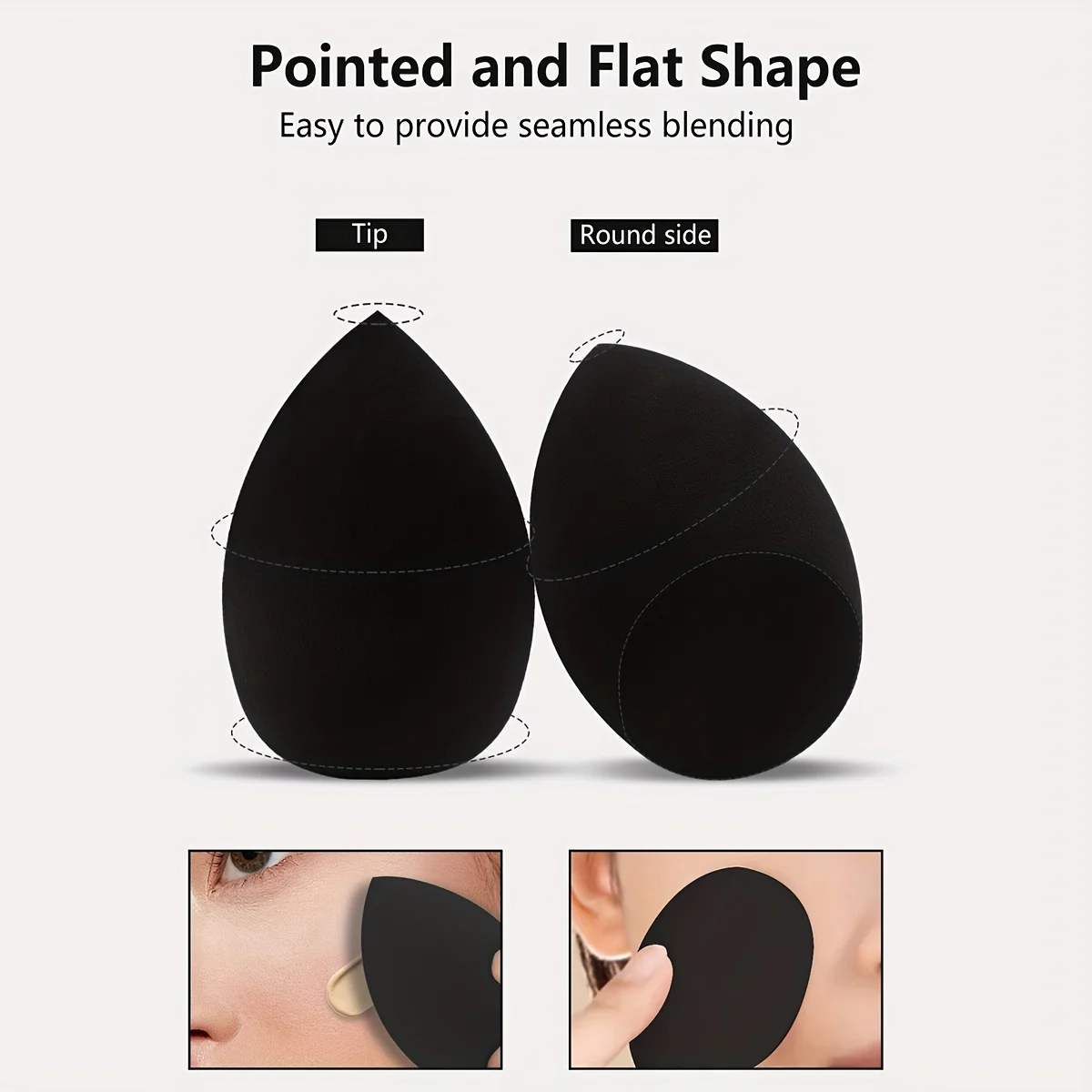 8 Pcs Beauty Egg Makeup Sponge Blenders Beauty Sponges Foundation Applicator 8 Pcs Beauty Egg Makeup Sponge Blenders Beauty Sponges Foundation Applicator - Image 2