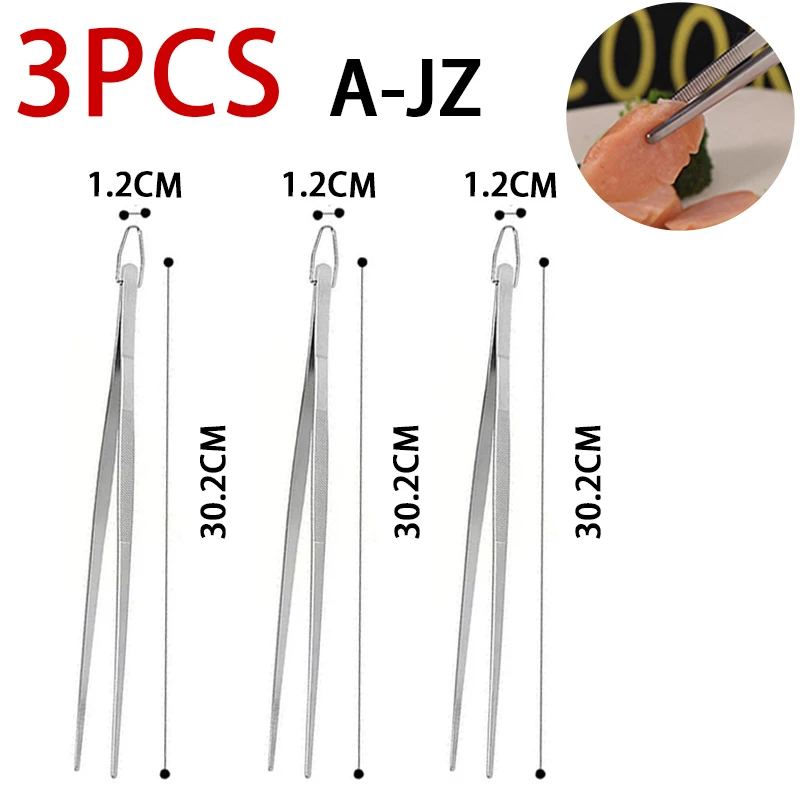1Pcs 12 Inch Stainless Steel Cooking Tweezers Kitchen Tongs Bbq Tool Tweezers For Cooking Kitchen Accessories Cfqj007 1Pcs 12 Inch Stainless Steel Cooking Tweezers Kitchen Tongs Bbq Tool Tweezers For Cooking Kitchen Accessories Cfqj007 - Image 5