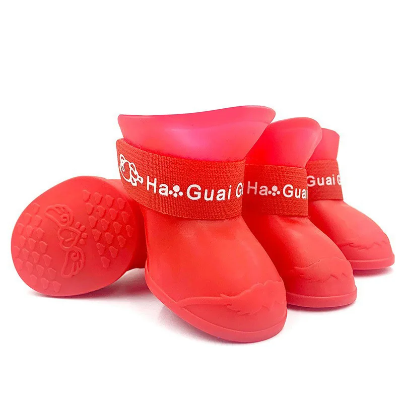 Haustier-Silikon-Regenschuhe, Schmutzabweisend, Rutschfest, Wasserdicht, Hundeschuhe, Weicher Boden, Kleine Hunde, Katzen, Teddy-Schuhe Haustier-Silikon-Regenschuhe, Schmutzabweisend, Rutschfest, Wasserdicht, Hundeschuhe, Weicher Boden, Kleine Hunde, Katzen, Teddy-Schuhe - Image 9