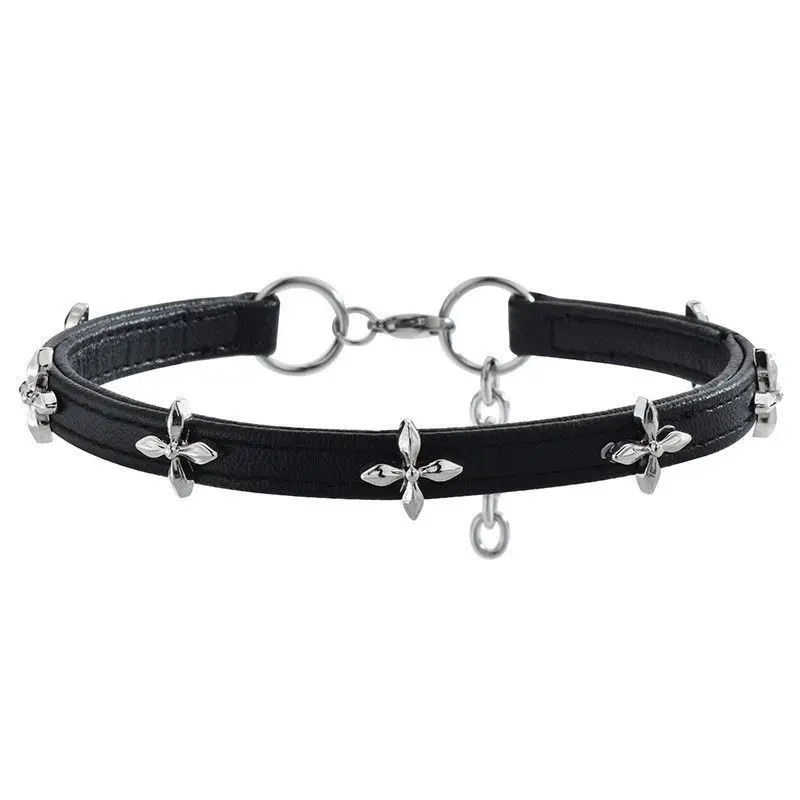 Neue Vintage Gothic Schwarz Halskette Für Frauen Mode Punk Leder Halsband Dunkle Kragen Kette Trendy Schmuck Coole Y2K Zubehör Neue Vintage Gothic Schwarz Halskette Für Frauen Mode Punk Leder Halsband Dunkle Kragen Kette Trendy Schmuck Coole Y2K Zubehör - Image 7