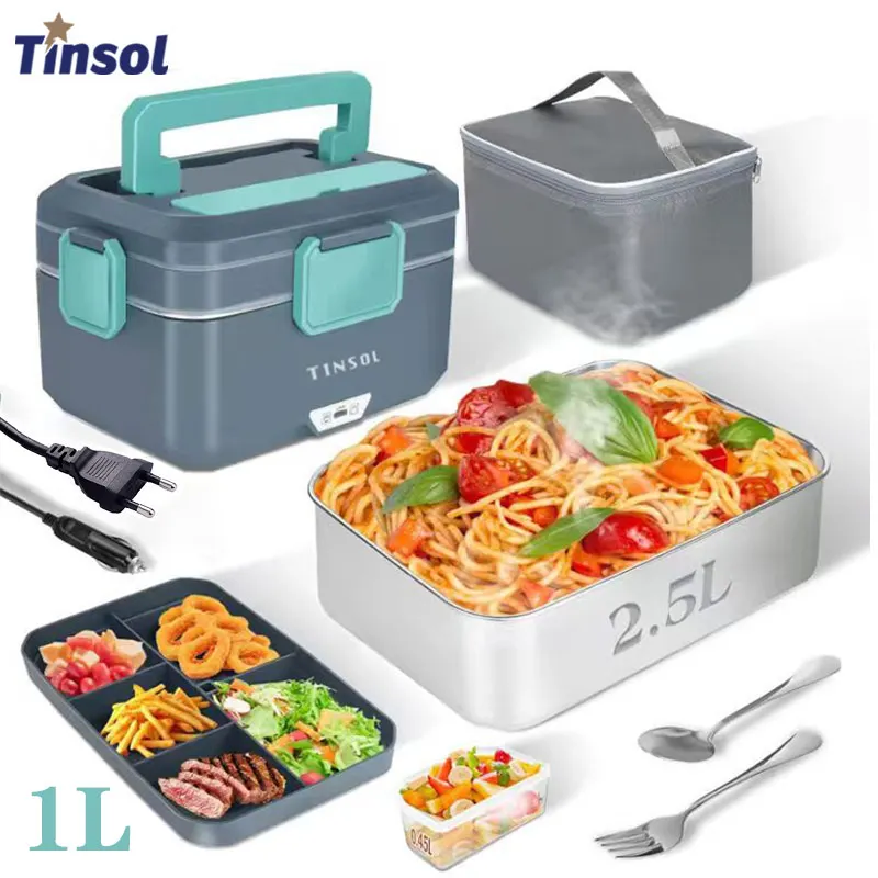 Tinsol Neue 3,5 L Elektrische Lunchbox, 90 W, Tragbare Lebensmittelheizung, Geeignet Für Auto Oder Zuhause, Auslaufsichere Mittagessenheizung, Mikrowelle Tinsol Neue 3,5 L Elektrische Lunchbox, 90 W, Tragbare Lebensmittelheizung, Geeignet Für Auto Oder Zuhause, Auslaufsichere Mittagessenheizung, Mikrowelle