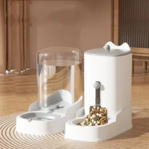 Dog Cat Water Fountain Large Capacity Pet Feeder Cat Food Bowl Gravity Food Feeder Gravity Water Fountain Cat Accessories