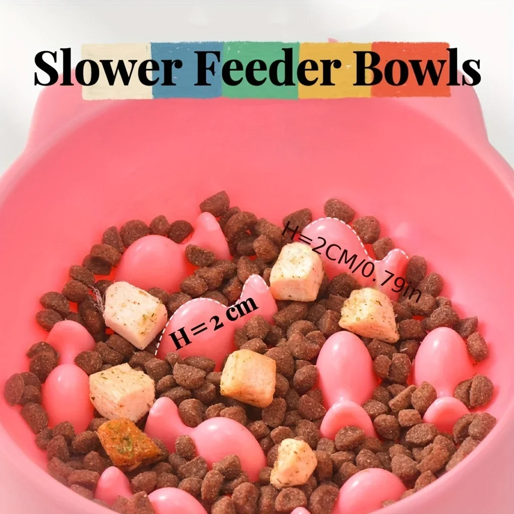 Cat Food Bowl, Rice Bowl, Slow Food, High Feet, Anti Choking Bowl, Cat Basin, Anti Choking, Anti Choking Neck, Relieve Anxiety Cat Food Bowl, Rice Bowl, Slow Food, High Feet, Anti Choking Bowl, Cat Basin, Anti Choking, Anti Choking Neck, Relieve Anxiety - Image 4