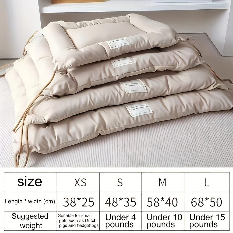 Cozy &Amp; Durable Pet Bed For Small To Medium Dogs And Cats Soft Durable Polyester Easy To Clean Store Four Corners For Easy Tying Cozy &Amp; Durable Pet Bed For Small To Medium Dogs And Cats Soft Durable Polyester Easy To Clean Store Four Corners For Easy Tying - Image 6