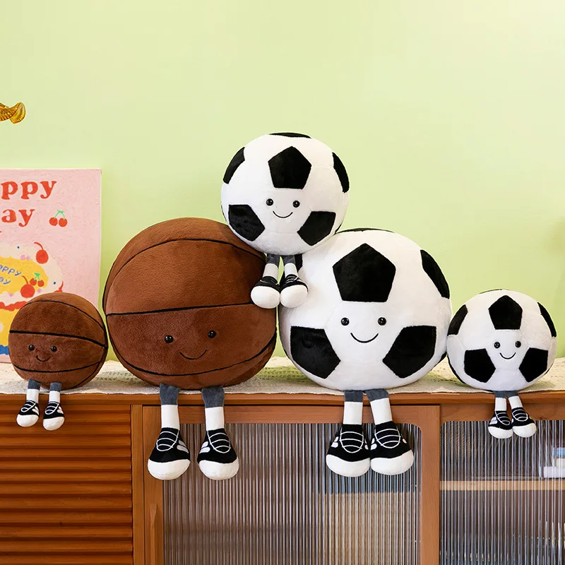Plüschtiere Spaßige Sportarten Basketball Fußball Plüschtiere Für Kinderzimmer-Deko Kreative Dekorative Stoffpuppen Plüschtiere Spaßige Sportarten Basketball Fußball Plüschtiere Für Kinderzimmer-Deko Kreative Dekorative Stoffpuppen - Image 3