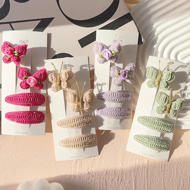 4 Stücke Süße Und Niedliche Kinder Haar Clip Wolle Stricken Kopfbedeckungen Handgemachte Häkeln Schmetterling Legierung Kinder Haarnadeln Großhandel 4 Stücke Süße Und Niedliche Kinder Haar Clip Wolle Stricken Kopfbedeckungen Handgemachte Häkeln Schmetterling Legierung Kinder Haarnadeln Großhandel - Image 38