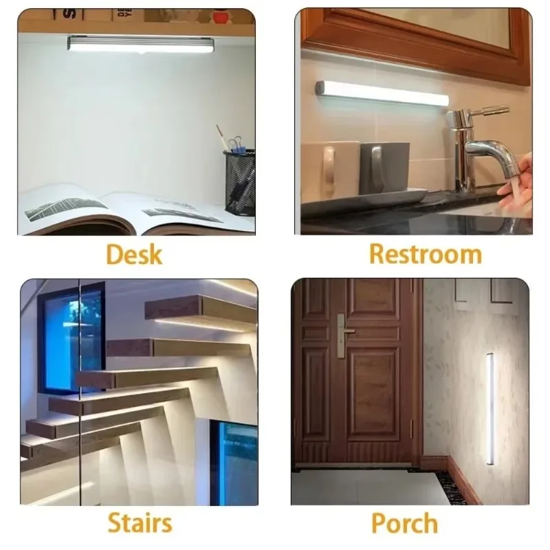 Nachtlicht, Usb-Aufladung, Magnetische Induktionslampe, Dimmbare Led-Unterschrankleuchte, Bewegungsmelder Für Nachttisch, Kleiderschrank, Treppe Nachtlicht, Usb-Aufladung, Magnetische Induktionslampe, Dimmbare Led-Unterschrankleuchte, Bewegungsmelder Für Nachttisch, Kleiderschrank, Treppe - Image 6