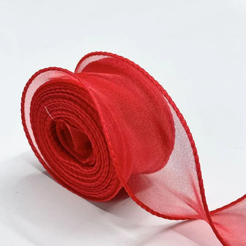 40Mm 10 Yards Fischschwanz-Organzaband, Reflektierendes, Irisierendes Band Mit Gewelltem Rand Für Geschenkverpackungen, Diy-Schleifen, Blumensträuße, Voile-Bänder 40Mm 10 Yards Fischschwanz-Organzaband, Reflektierendes, Irisierendes Band Mit Gewelltem Rand Für Geschenkverpackungen, Diy-Schleifen, Blumensträuße, Voile-Bänder - Image 25