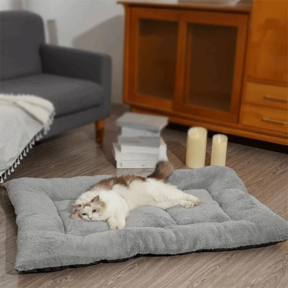 Warm Dog Bed Mat Surrounding Style Super Soft Pet Plush Pad Comfortable Non-Slip Cat Cage Mattress For Cats And Dogs Warm Dog Bed Mat Surrounding Style Super Soft Pet Plush Pad Comfortable Non-Slip Cat Cage Mattress For Cats And Dogs