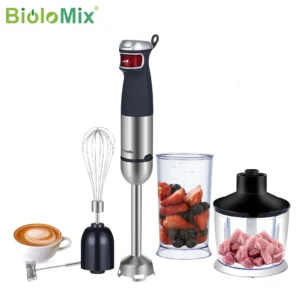 BioloMix von ELEKCHEF 5-in-1 elektrischer Handstabmixer, multifunktionaler 1200 W Küchenmaschinen-Zerkleinerer