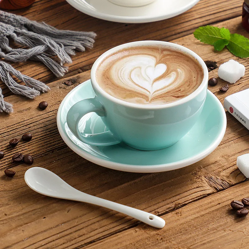 300 Ml Keramik Kaffeetasse Und Untertasse Set Keramik Latte Tassen Frühstück Milch Becher Nachmittagstee Tasse Porzellan Wasser Tassen Großhandel 300 Ml Keramik Kaffeetasse Und Untertasse Set Keramik Latte Tassen Frühstück Milch Becher Nachmittagstee Tasse Porzellan Wasser Tassen Großhandel