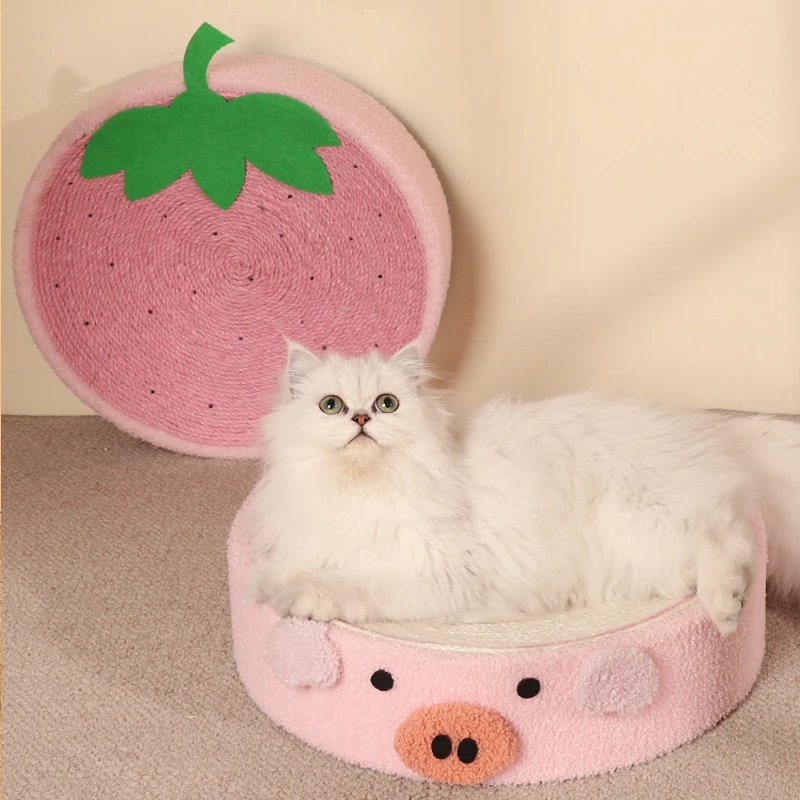 Cat Scratcher 2 In 1 Cat Anti Scratch Bed Cute Shape Cat Scratching Bed Round Cat Scratch Protection Paw Toy Gatos Accesorios Cat Scratcher 2 In 1 Cat Anti Scratch Bed Cute Shape Cat Scratching Bed Round Cat Scratch Protection Paw Toy Gatos Accesorios - Image 2