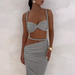 Damen Maxi-Rock Set