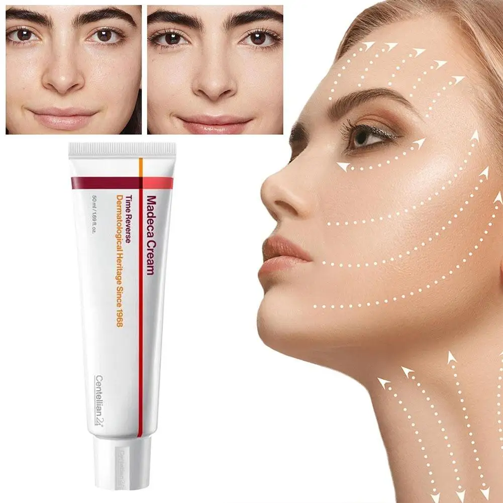 Korean Centella Asiatica Face Cream 50Ml Madeca Time Reverse Anti-Aging Moisturizer Reduces Wrinkles Firms Lightweight Daily Korean Centella Asiatica Face Cream 50Ml Madeca Time Reverse Anti-Aging Moisturizer Reduces Wrinkles Firms Lightweight Daily - Image 2