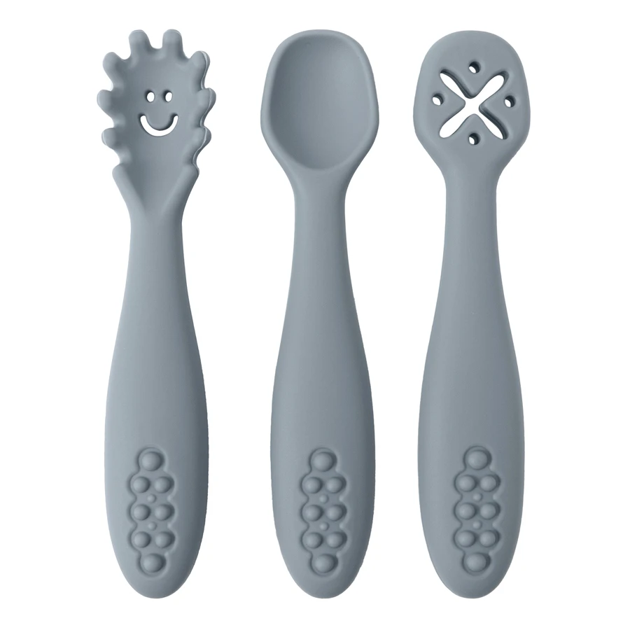 3Pcs Silicone Spoon Fork For Baby Utensils Set Feeding Food Toddler Learn To Eat Training Soft Fork Cutlery Children'S Tableware 3Pcs Silicone Spoon Fork For Baby Utensils Set Feeding Food Toddler Learn To Eat Training Soft Fork Cutlery Children'S Tableware - Image 14