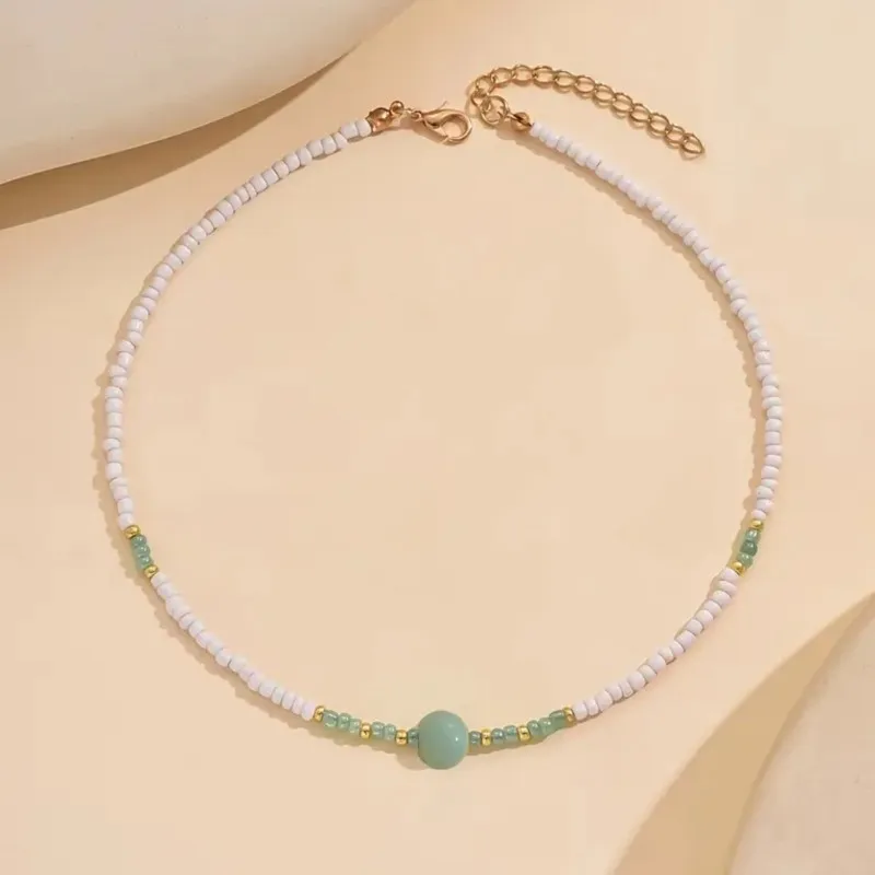 Elegante Boho-Chic Handgefertigte Perlen-Anhänger-Halskette Für Frauen, Party, Anlässe, Schmuck, Accessoires, Geschenke Elegante Boho-Chic Handgefertigte Perlen-Anhänger-Halskette Für Frauen, Party, Anlässe, Schmuck, Accessoires, Geschenke - Image 5