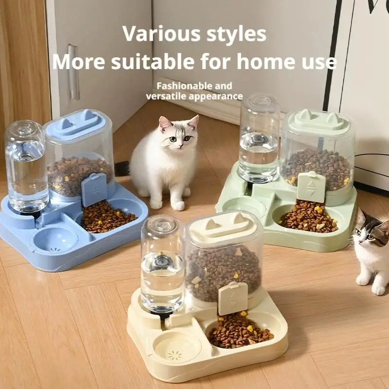 Cat Bowl Automatic Feeder With Spill Proof Design With Water Fountain Pet Food Dispenser For Small Medium Large Cats Dogs Cat Bowl Automatic Feeder With Spill Proof Design With Water Fountain Pet Food Dispenser For Small Medium Large Cats Dogs - Image 10