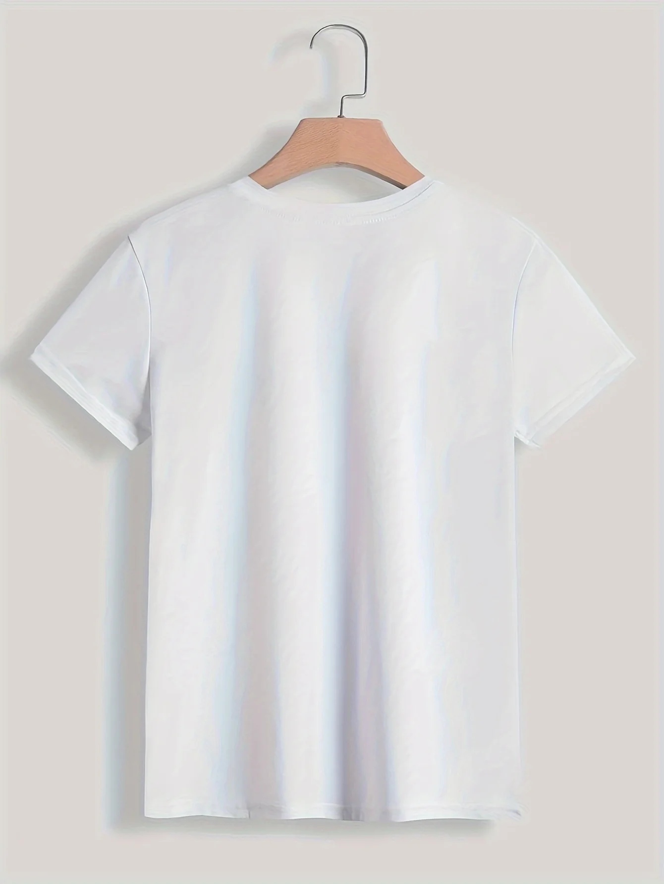 Paris Damen-T-Shirt Mit Aufdruck, Kurzärmelig, Rundhalsausschnitt, Lässiges Oberteil Für Sommer Und Frühling, Damenbekleidung Paris Damen-T-Shirt Mit Aufdruck, Kurzärmelig, Rundhalsausschnitt, Lässiges Oberteil Für Sommer Und Frühling, Damenbekleidung - Image 2
