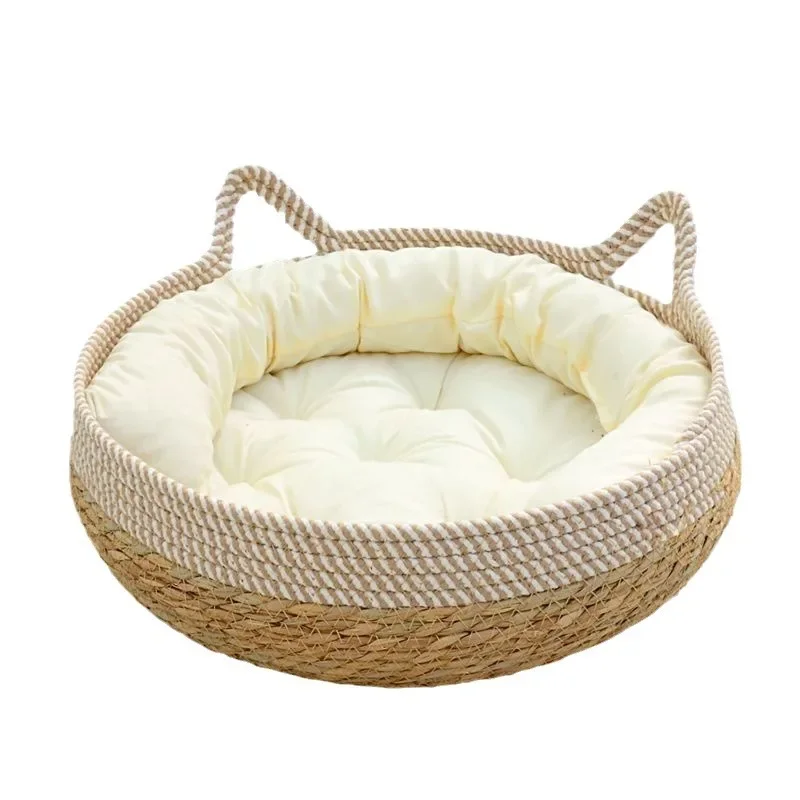 Weinstock Gewebtes Katzen Bett Haustier Bett Allwetter Bequemer Schlaf 35/40Cm Katzen Bett Kreisförmiges Katzen Haus Welpen Bett Nach Hause Haustier Bedarf Weinstock Gewebtes Katzen Bett Haustier Bett Allwetter Bequemer Schlaf 35/40Cm Katzen Bett Kreisförmiges Katzen Haus Welpen Bett Nach Hause Haustier Bedarf - Image 6